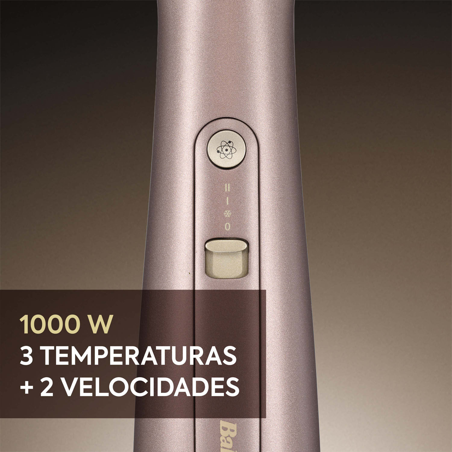 1000 W. 3 temperaturas + 2 velocidades